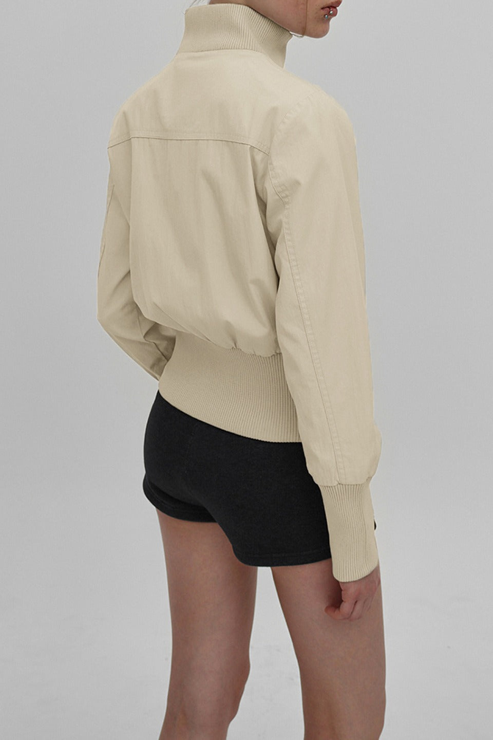 Utility Belted Stand Collar Jacket image 5