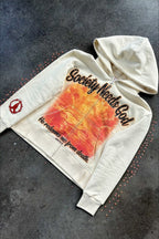 Vintage Print Pullover Hoodie image 2