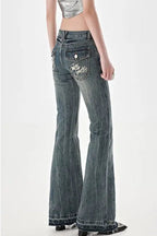 Slim Fit Low Waist Micro Flare Jeans image 7