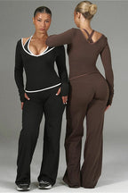 Color Block Casual Slim Three Piece Set image 11