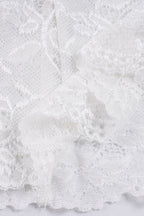Solid Lace Splice Lapel Casual Blouse image 6