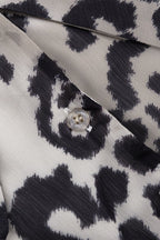 Chiffon Leopard Print Peter Pan Collar Mini Dress image 4