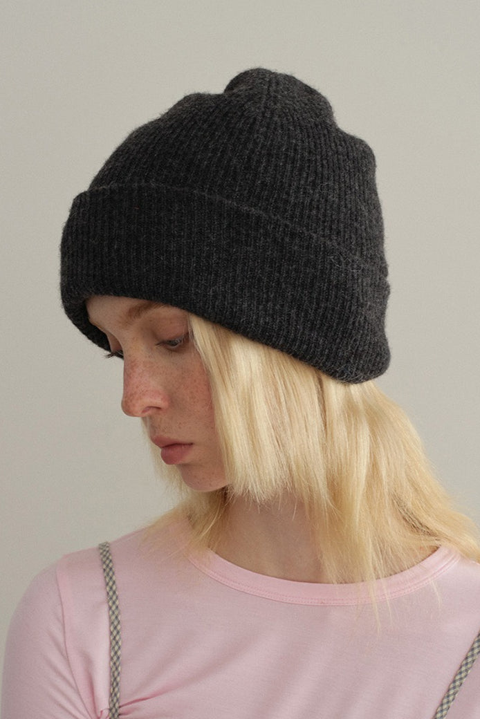 Solid Color Double Layer Soft Wool Knitted Hat image 7