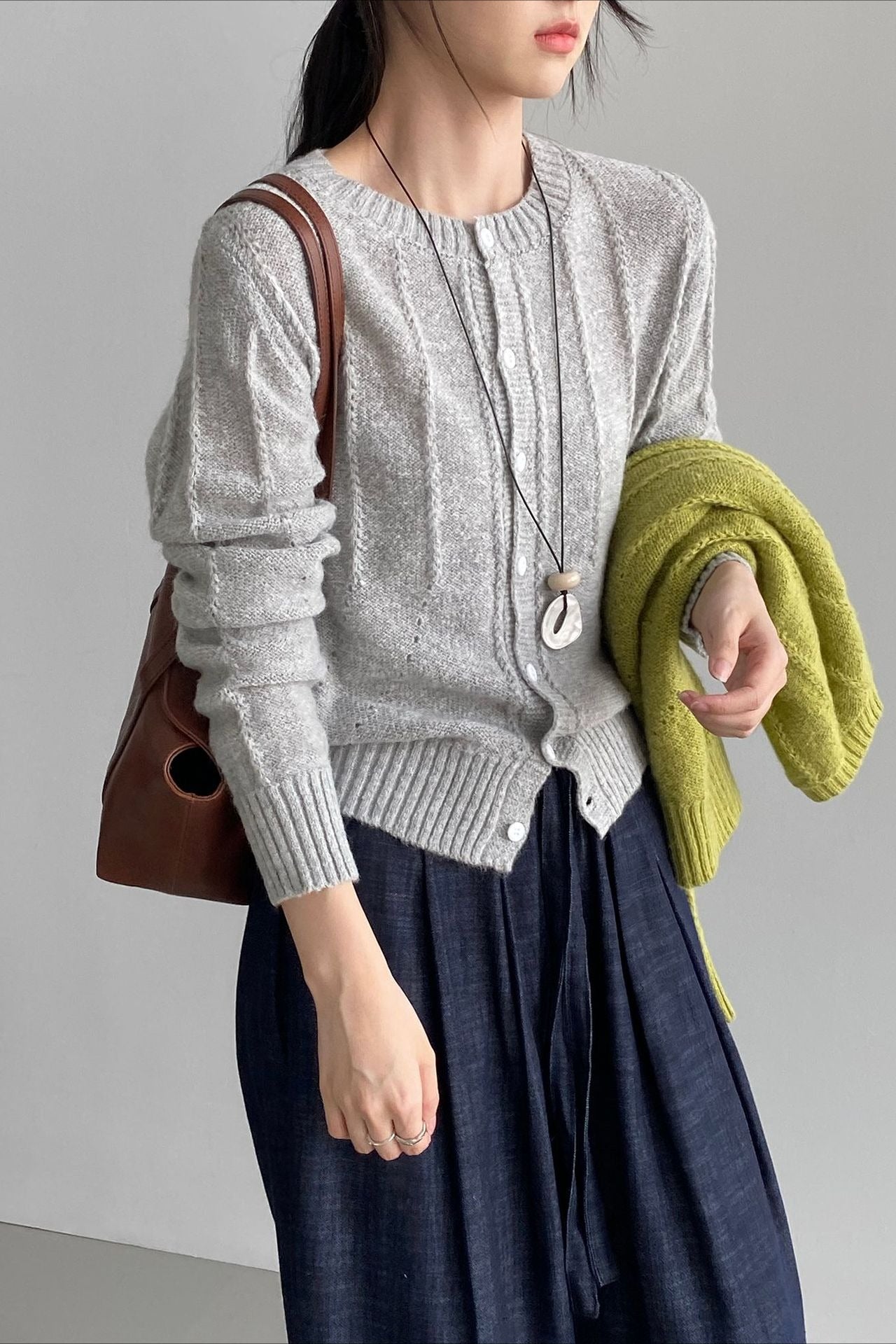 Atmospheric Wool Knit Cardigan image 12