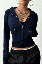 Minimalist Slim Fit Printed Hoodie image 11