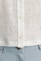 Solid Color Buttoned Knit Cardigan image 8