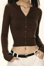 Short Slim-Fit Knit Cardigan image 2