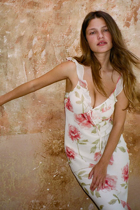 Floral Cami French Style Party Dress image 6