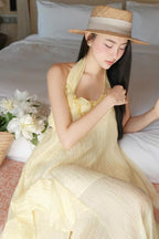 Halter Elegant Slim 3D Floral Maxi Dress image 9