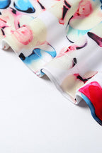 High Waist Floral Print Pencil Skirt image 4