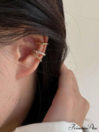 3pcs/set Fashion Zinc Alloy Textured Earrings image 2
