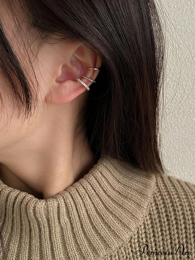 3pcs/set Fashion Zinc Alloy Textured Earrings image 6