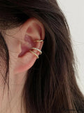 3pcs/set Fashion Zinc Alloy Textured Earrings image 1