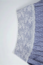Lace Polka Dot Print Crop Tank Mini Skirt Set image 5