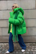 Heavy Duty Zipped Hooded Puffer Jacket image 8