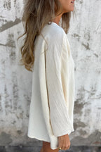 Loose Fit V Neck Long Sleeve Cardigan image 27