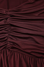Chic Halter Ruched Open Back Elegant Gown Maxi Dress image 6