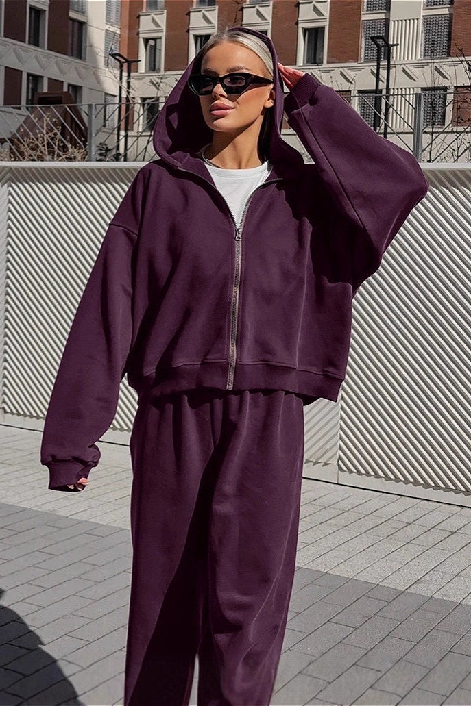 Vintage Hooded Sweatshirt and Jogger Two Piece Set image 5