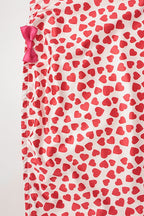 Vintage Tube Heart Print Split Midi Dress image 5