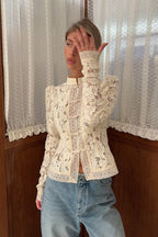 Vintage Lace Button Blouse image 4