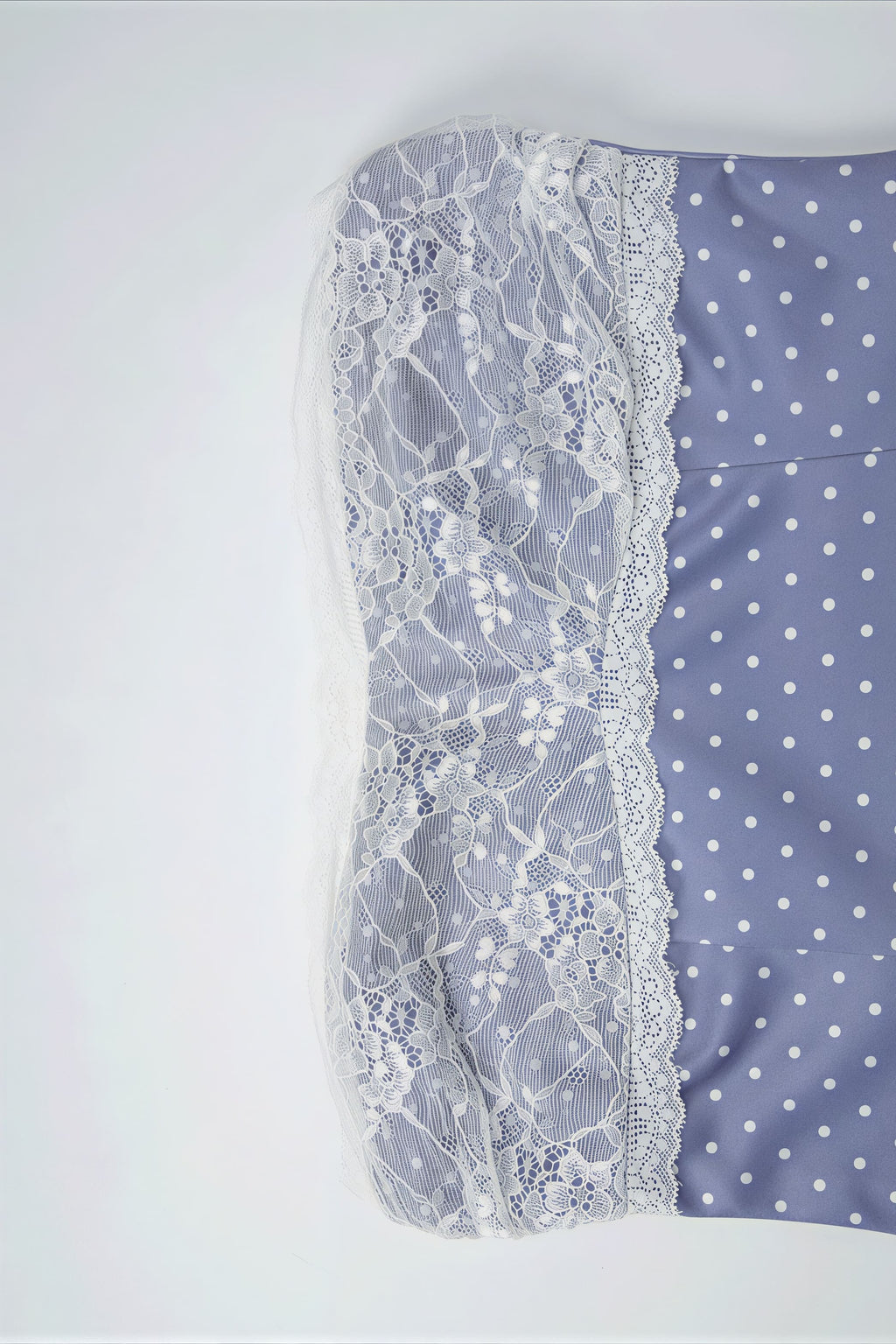Lace Polka Dot Print Crop Tank Mini Skirt Set image 6