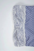 Lace Polka Dot Print Crop Tank Mini Skirt Set image 6