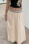 Ruffle Smocked A Line Swing Skirt image 1