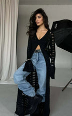 Knitted Flare Long Sleeve Beach Cardigan image 5