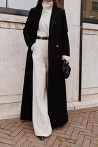 Solid Wool Blend Longline Coat image 2