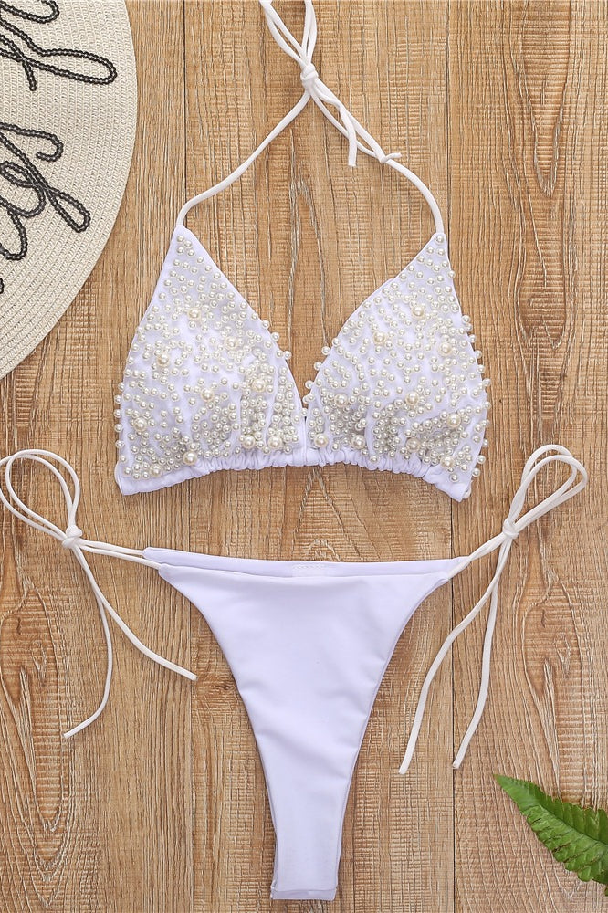 Solid Pearl Sexy Bikini Set image 5