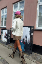 Colorblock Panel Faux Leather Coat image 6