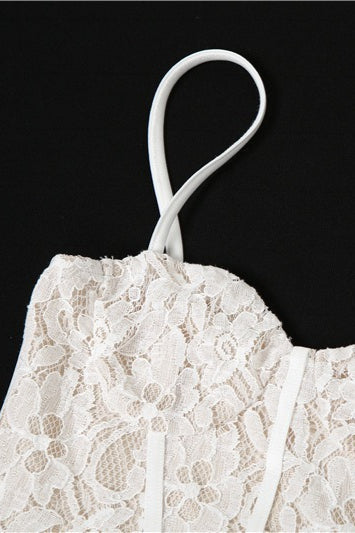Lace Ruffle Hem Bodycon Cocktail Dress image 12