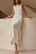 Knit Hollow Sleeveless Beach Boho Dress image 1