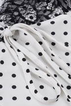 Satin Polka Dot Lace Cami Top image 6