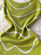 Romy Knit Midi Dress detail view styled for Avrienne