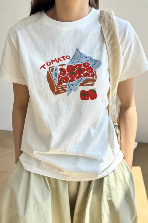 Cotton Printed Loose Casual T‑shirt image 1