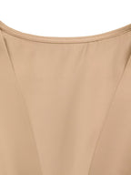 Anais Satin Dress detail view styled for Avrienne