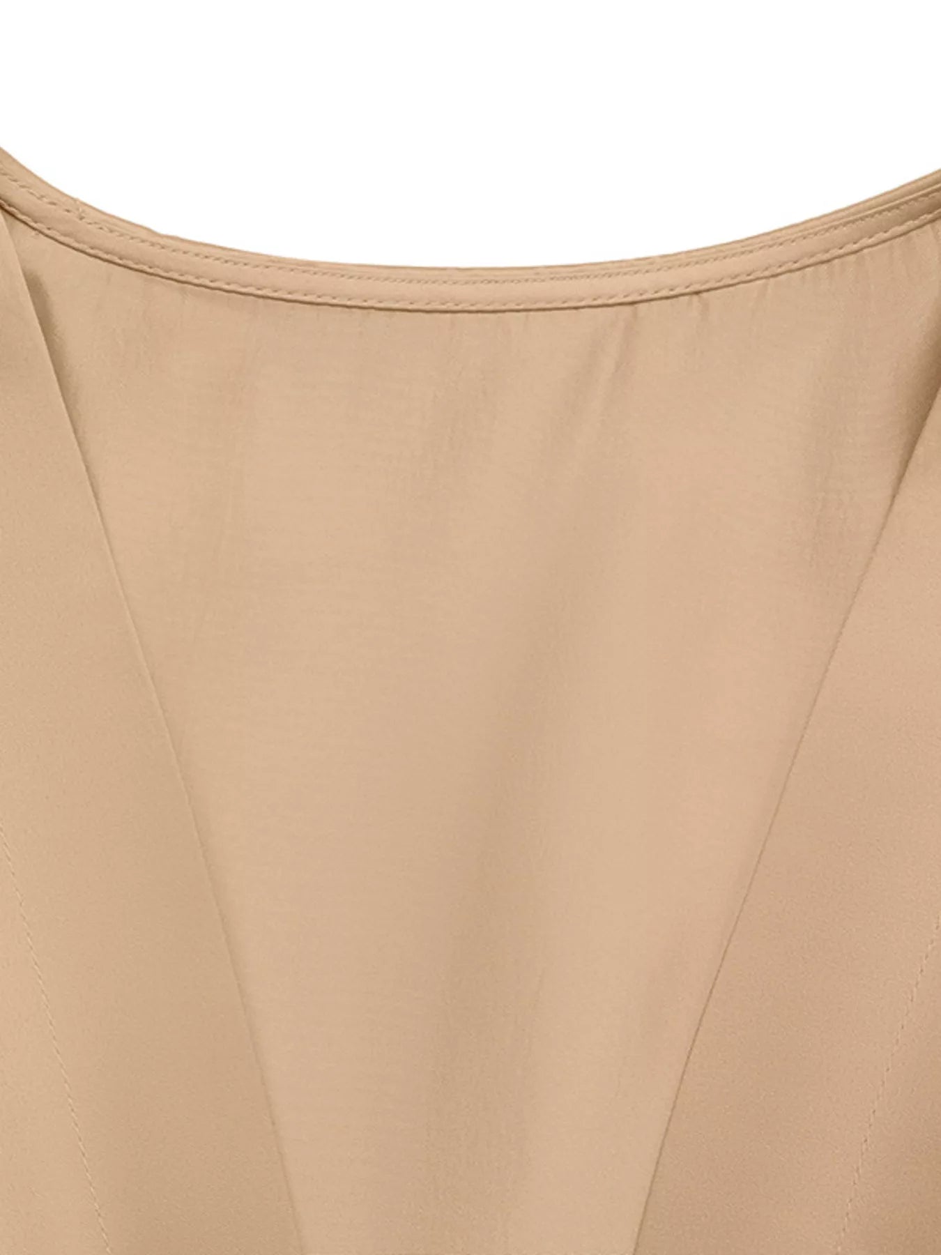 Anais Satin Dress detail view styled for Avrienne