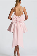 Detachable Bow Corset Mini Party Dress image 5