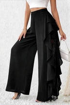 Irregular Split Lace Wide Leg Pants image 3