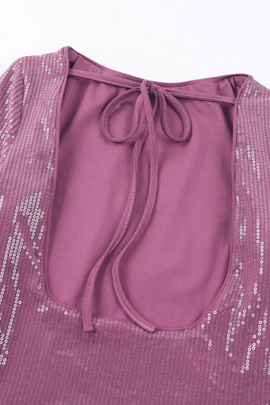 Sequin Backless Bodycon Party Dress image 9