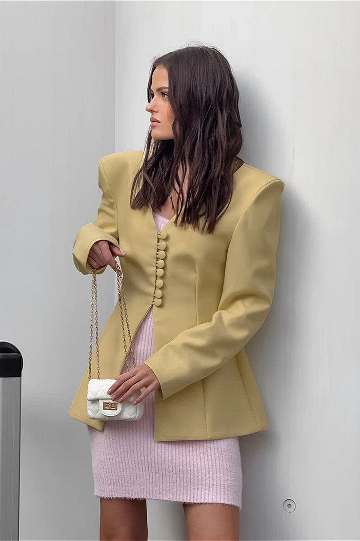Vintage Waist Fit Blazer Jacket image 4