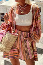 Vacation Stripe Loose Two Piece Set image 2