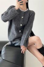 V-Neck Slim-Fit Knit Cardigan image 9