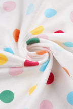 Colorful Polka Dot Halter Slim Fit Crop Top image 3