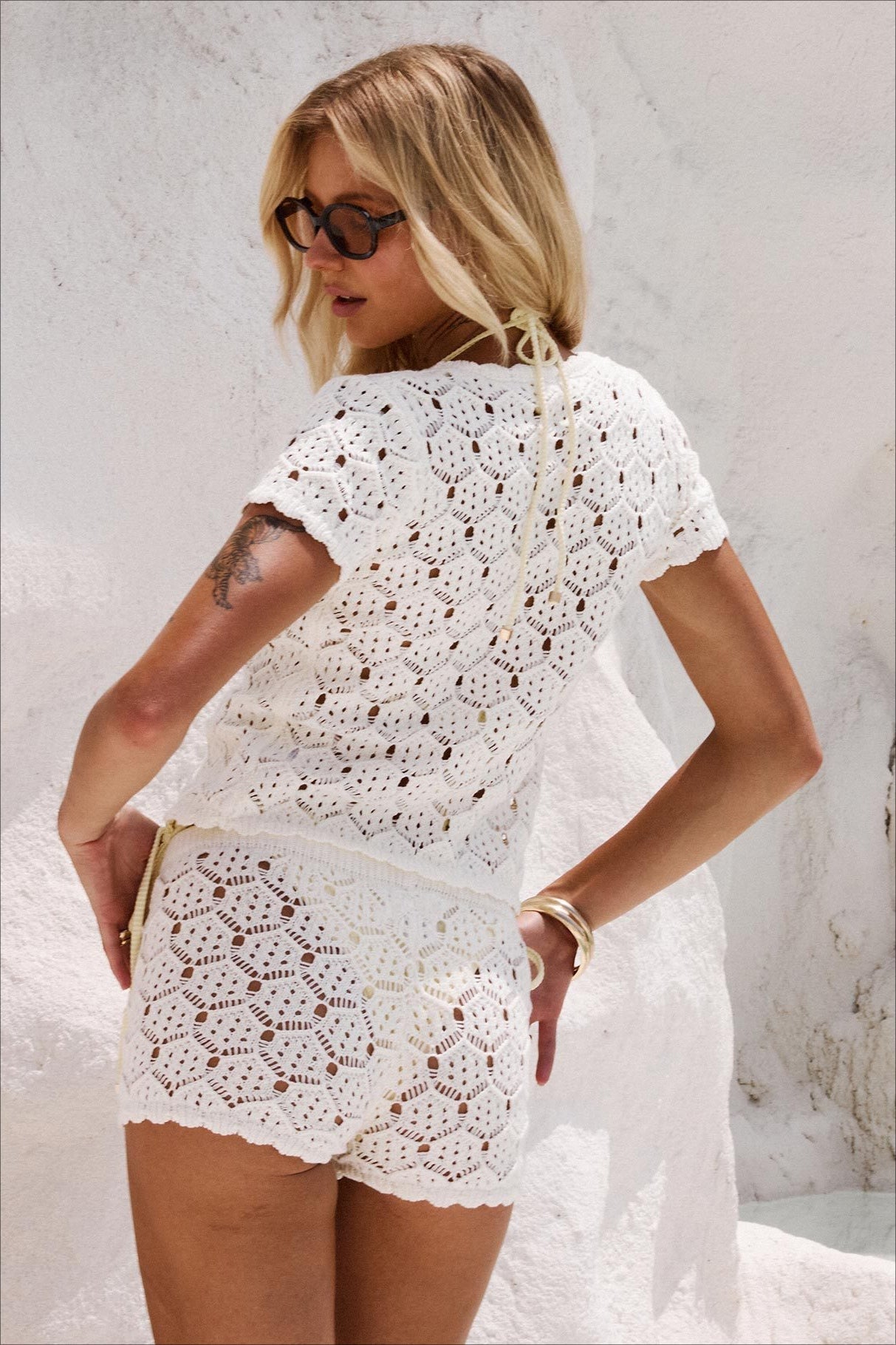 Cutout Comfy Casual Top Shorts Two Piece Set image 4