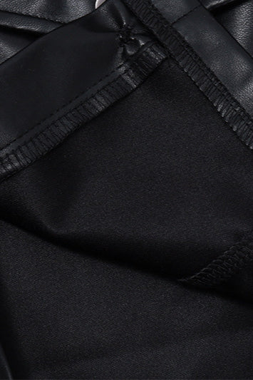 Zip-Up Faux Leather Coat image 6