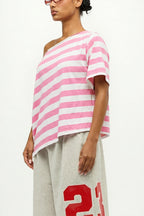 Casual Colorful Striped Loose T-Shirt image 3
