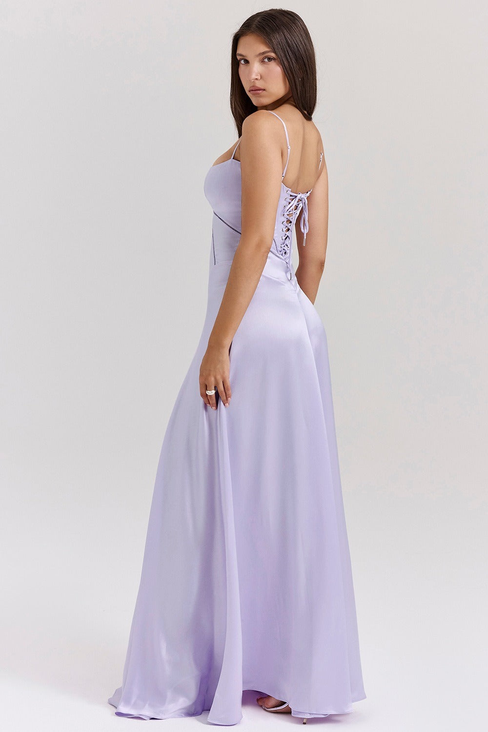Elegant Cami Backless Maxi Party Dress image 22