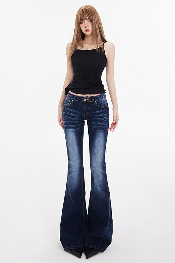 Low Waist Long Flare Jeans image 6